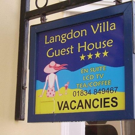 Langdon Villa Guest House Tenby Eksteriør billede